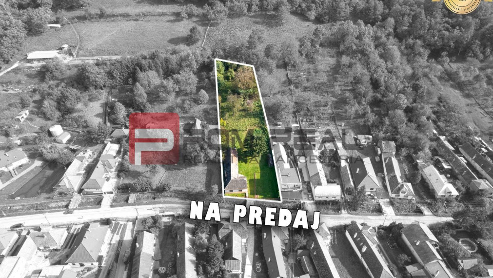 Na predaj starší rodinný dom s krásnym slnečným pozemkom 2501 m2